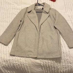 Women’s small gray pea coat from Zara